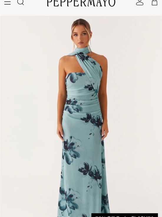 Peppermayo Dresses & Skirts - Peppermayo Songbird Maxi Dress - Blue Black Floral Floor Length